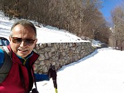 Invernale solitaria pomeridiana in VENTUROSA (1999 m) da Buffalora il 21 febb. 2018 - FOTOGALLERY